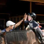 Paardrijden op de kinderboerderij van De Roek